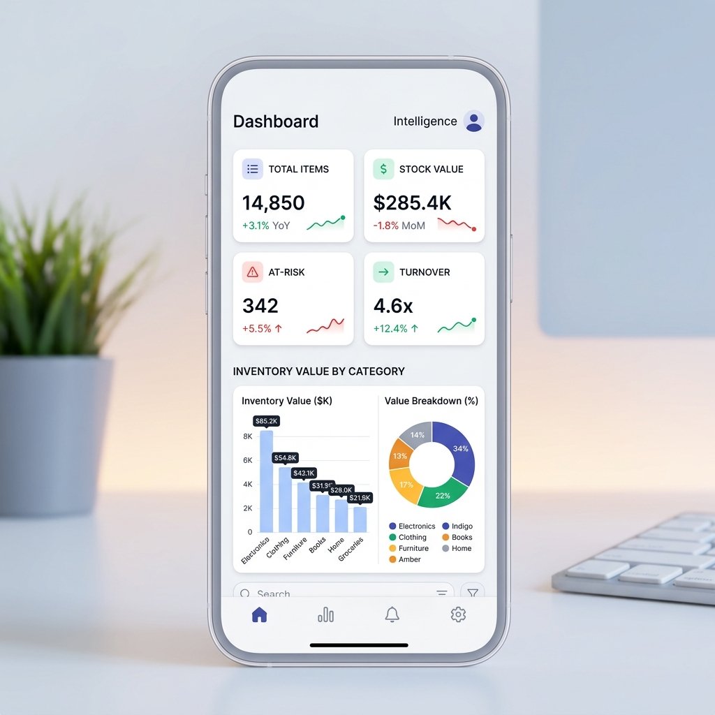 Intelligence — analytics, KPI tiles and charts
